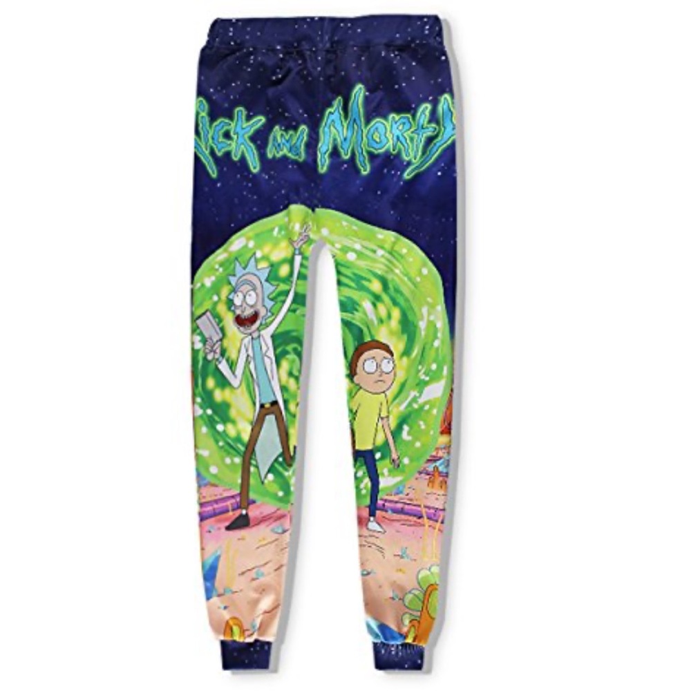 Rick and Morty Graphic Sweatpants XL